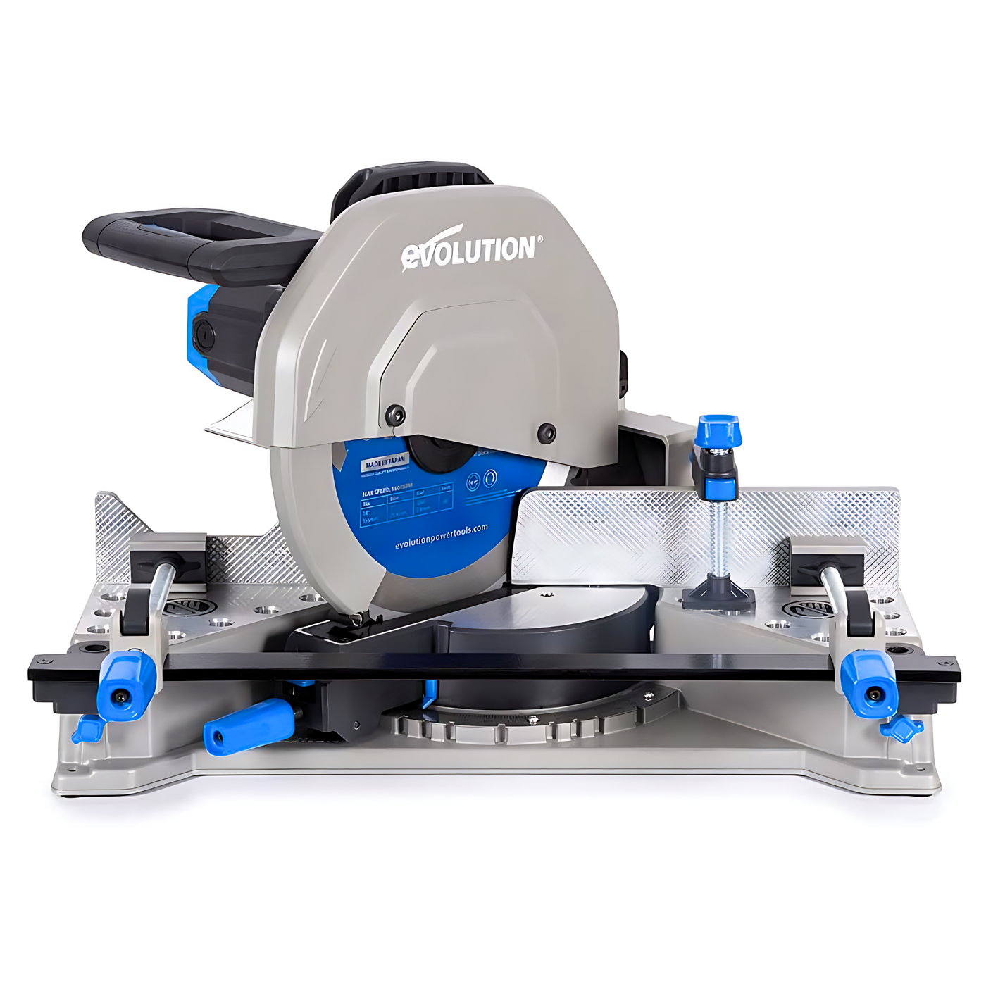 Evolution S355MCS: Mitering Chop Saw With 14 in. Mild Steel Blade | Heavy Duty | Metal Cutting